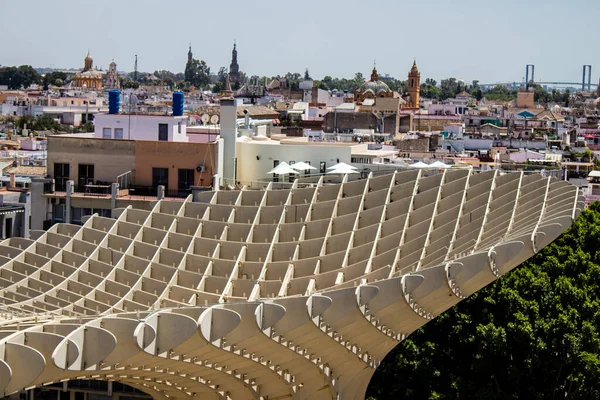 Siviglia Spagna Luglio 2022 Metropol Parasol Popolarmente Legato Nome Las — Foto Stock