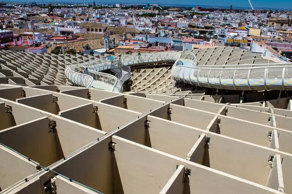 Sevilla España Julio 2022 Metropol Parasol Popularmente Vinculado Nombre Las — Foto de Stock