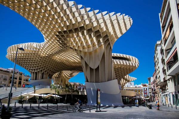 Siviglia Spagna Luglio 2022 Metropol Parasol Popolarmente Legato Nome Las — Foto Stock