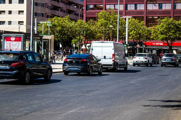 Sewilla Hiszpania Lipca 2022 Ruch Uliczny Ulicach Sewilli Symbolicznego Miasta — Zdjęcie stockowe