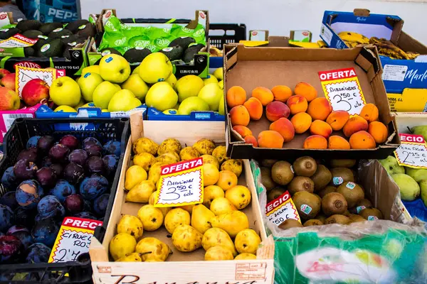 Seville Spain July 2022 Vegetables Fruits Sold Triana Market Seville —  Fotos de Stock