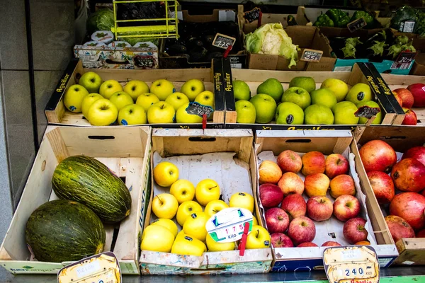 Seville Spain July 2022 Vegetables Fruits Sold Triana Market Seville — Stockfoto