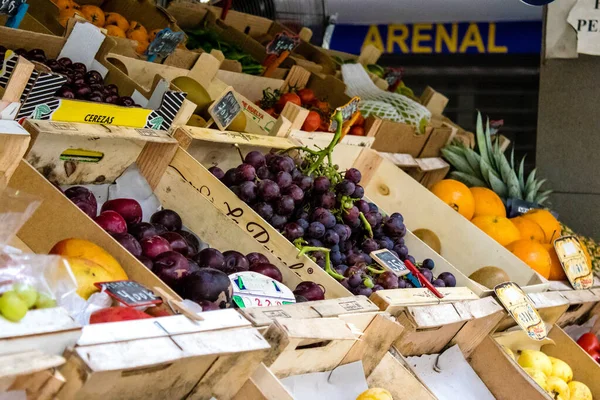 Seville Spain July 2022 Vegetables Fruits Sold Triana Market Seville —  Fotos de Stock