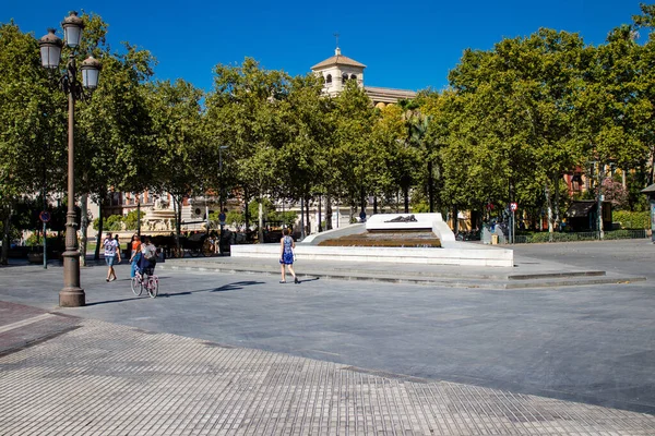 Seville Spain June 2022 Cityscape Architecture Seville Emblematic City Capital — Foto de Stock