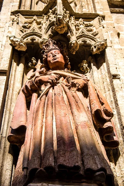 Seville Spain June 2022 Facade Saint Metropolitan Patriarchal Cathedral Seville — Stock Photo, Image