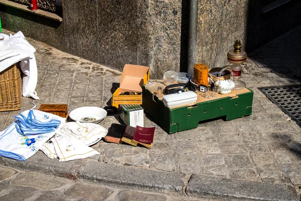 Sevilla Spanien Juli 2022 Verschiedene Objekte Die Auf Dem Flohmarkt — Stockfoto