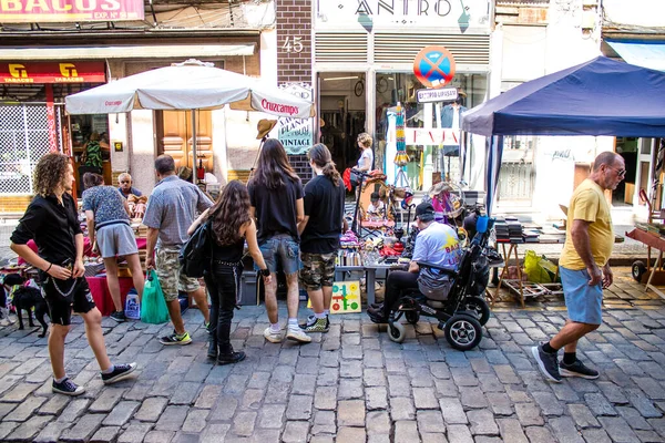 Sevilha Espanha Julho 2022 Vários Objetos Vendidos Mercado Pulgas Também — Fotografia de Stock