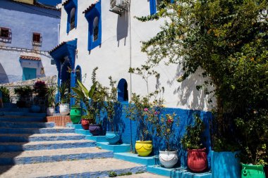 Chefchaouen, Morocco - August 19, 2022 Chefchaouen is a city located in the Rif mountains, in the north Morocco. Renowned for the remarkable buildings of varying shades of faded blue in its old town