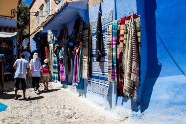 Chefchaouen, Morocco - August 19, 2022 Chefchaouen is a city located in the Rif mountains, in the north Morocco. Renowned for the remarkable buildings of varying shades of faded blue in its old town