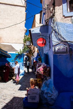 Chefchaouen, Morocco - August 19, 2022 Chefchaouen is a city located in the Rif mountains, in the north Morocco. Renowned for the remarkable buildings of varying shades of faded blue in its old town