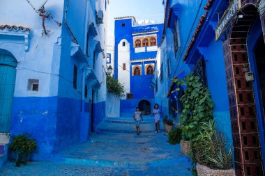 Chefchaouen, Morocco - August 19, 2022 Chefchaouen is a city located in the Rif mountains, in the north Morocco. Renowned for the remarkable buildings of varying shades of faded blue in its old town