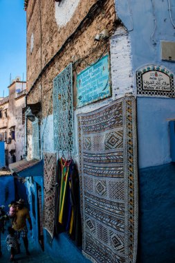 Chefchaouen, Morocco - August 19, 2022 Chefchaouen is a city located in the Rif mountains, in the north Morocco. Renowned for the remarkable buildings of varying shades of faded blue in its old town