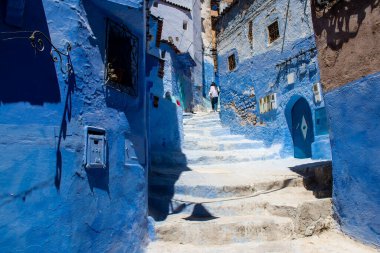 Chefchaouen, Morocco - August 19, 2022 Chefchaouen is a city located in the Rif mountains, in the north Morocco. Renowned for the remarkable buildings of varying shades of faded blue in its old town