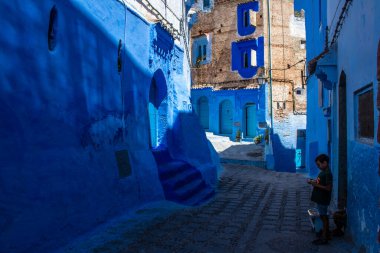 Chefchaouen, Morocco - August 19, 2022 Chefchaouen is a city located in the Rif mountains, in the north Morocco. Renowned for the remarkable buildings of varying shades of faded blue in its old town