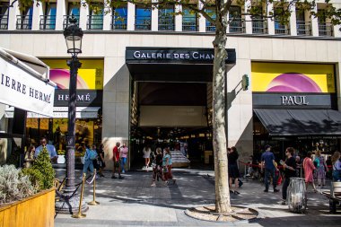 Paris, France - September 05, 2022 Cityscape of the famous Avenue Des Champs Elysees in Paris during the coronavirus epidemic which is hitting France