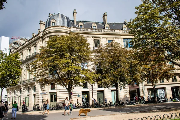 Paris France September 2022 Cityscape Famous Avenue Des Champs Elysees — Foto de Stock