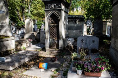 Paris, France - September 05, 2022 The Pere Lachaise cemetery is the largest Parisian cemetery, a popularity that the place owes to its 220 years of history and 70000 graves including many celebrities