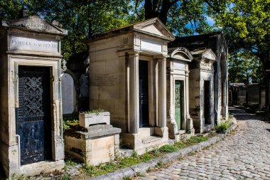 Paris, France - September 05, 2022 The Pere Lachaise cemetery is the largest Parisian cemetery, a popularity that the place owes to its 220 years of history and 70000 graves including many celebrities
