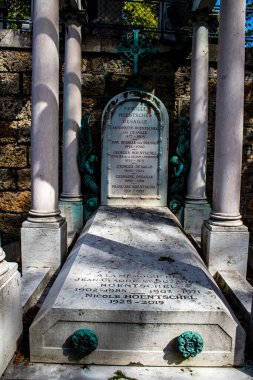 Paris, France - September 05, 2022 The Pere Lachaise cemetery is the largest Parisian cemetery, a popularity that the place owes to its 220 years of history and 70000 graves including many celebrities