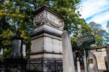 Paris, France - September 05, 2022 The Pere Lachaise cemetery is the largest Parisian cemetery, a popularity that the place owes to its 220 years of history and 70000 graves including many celebrities