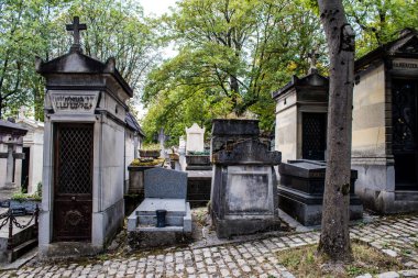 Paris, France - September 05, 2022 The Pere Lachaise cemetery is the largest Parisian cemetery, a popularity that the place owes to its 220 years of history and 70000 graves including many celebrities