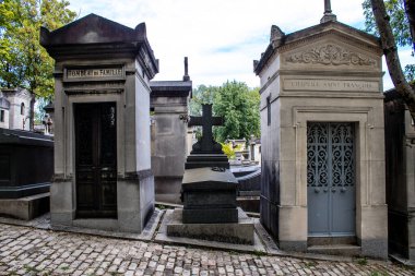 Paris, France - September 05, 2022 The Pere Lachaise cemetery is the largest Parisian cemetery, a popularity that the place owes to its 220 years of history and 70000 graves including many celebrities