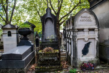 Paris, France - September 05, 2022 The Pere Lachaise cemetery is the largest Parisian cemetery, a popularity that the place owes to its 220 years of history and 70000 graves including many celebrities