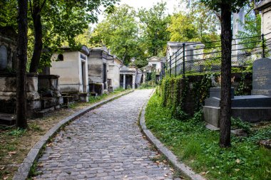 Paris, France - September 05, 2022 The Pere Lachaise cemetery is the largest Parisian cemetery, a popularity that the place owes to its 220 years of history and 70000 graves including many celebrities