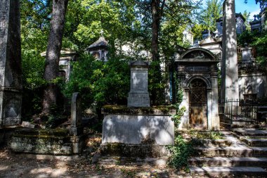 Paris, France - September 05, 2022 The Pere Lachaise cemetery is the largest Parisian cemetery, a popularity that the place owes to its 220 years of history and 70000 graves including many celebrities