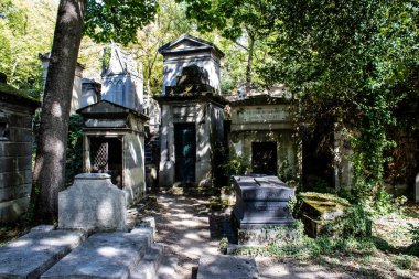 Paris, France - September 05, 2022 The Pere Lachaise cemetery is the largest Parisian cemetery, a popularity that the place owes to its 220 years of history and 70000 graves including many celebrities