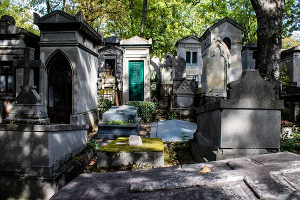 Paris France September 2022 Pere Lachaise Cemetery Largest Parisian Cemetery — стоковое фото