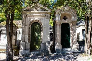 Paris, France - September 05, 2022 The Pere Lachaise cemetery is the largest Parisian cemetery, a popularity that the place owes to its 220 years of history and 70000 graves including many celebrities