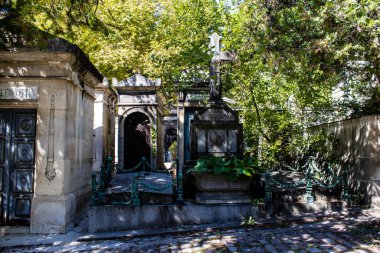 Paris, France - September 05, 2022 The Pere Lachaise cemetery is the largest Parisian cemetery, a popularity that the place owes to its 220 years of history and 70000 graves including many celebrities