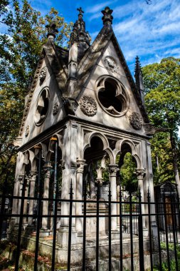 Paris, France - September 05, 2022 The Pere Lachaise cemetery is the largest Parisian cemetery, a popularity that the place owes to its 220 years of history and 70000 graves including many celebrities