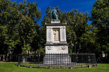 Paris, France - September 05, 2022 The Pere Lachaise cemetery is the largest Parisian cemetery, a popularity that the place owes to its 220 years of history and 70000 graves including many celebrities