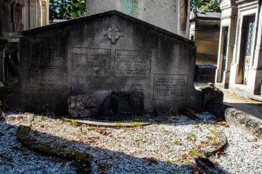 Paris, France - September 05, 2022 The Pere Lachaise cemetery is the largest Parisian cemetery, a popularity that the place owes to its 220 years of history and 70000 graves including many celebrities