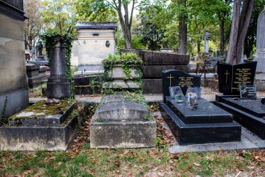 Paris, France - September 05, 2022 The Pere Lachaise cemetery is the largest Parisian cemetery, a popularity that the place owes to its 220 years of history and 70000 graves including many celebrities