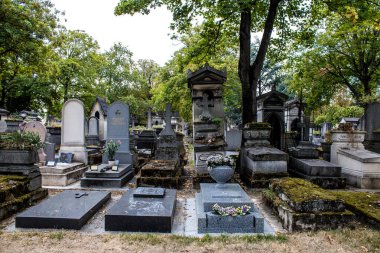 Paris, France - September 05, 2022 The Pere Lachaise cemetery is the largest Parisian cemetery, a popularity that the place owes to its 220 years of history and 70000 graves including many celebrities
