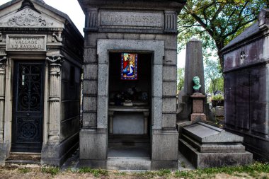 Paris, France - September 05, 2022 The Pere Lachaise cemetery is the largest Parisian cemetery, a popularity that the place owes to its 220 years of history and 70000 graves including many celebrities