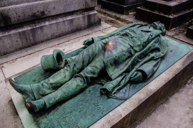 Paris, France - September 05, 2022 The Pere Lachaise cemetery is the largest Parisian cemetery, a popularity that the place owes to its 220 years of history and 70000 graves including many celebrities