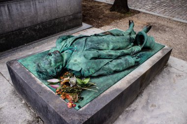 Paris, France - September 05, 2022 The Pere Lachaise cemetery is the largest Parisian cemetery, a popularity that the place owes to its 220 years of history and 70000 graves including many celebrities