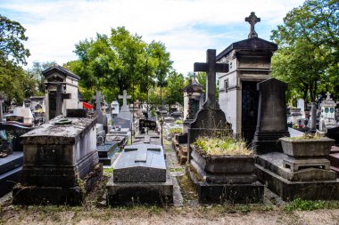 Paris, France - September 05, 2022 The Pere Lachaise cemetery is the largest Parisian cemetery, a popularity that the place owes to its 220 years of history and 70000 graves including many celebrities