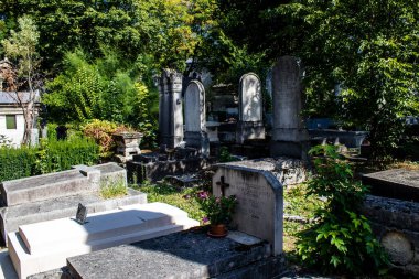 Paris, France - September 05, 2022 The Pere Lachaise cemetery is the largest Parisian cemetery, a popularity that the place owes to its 220 years of history and 70000 graves including many celebrities