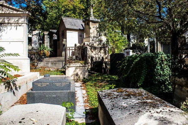 Paris France September 2022 Pere Lachaise Cemetery Largest Parisian Cemetery — стоковое фото