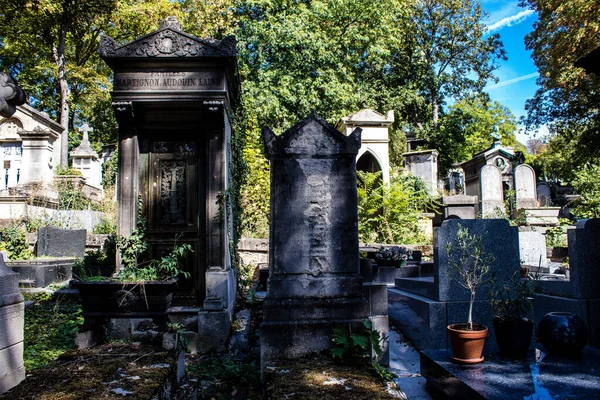 Paris France September 2022 Pere Lachaise Cemetery Largest Parisian Cemetery — стоковое фото