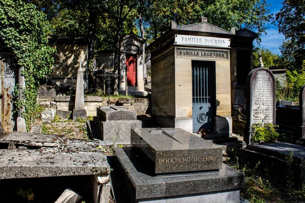 Paris France September 2022 Pere Lachaise Cemetery Largest Parisian Cemetery — 图库照片