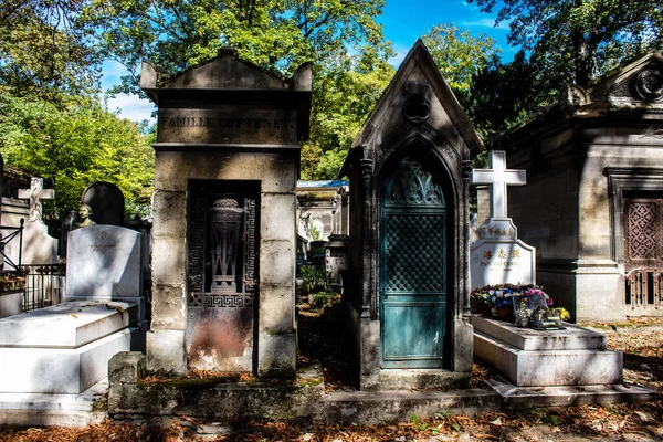 Paris France September 2022 Pere Lachaise Cemetery Largest Parisian Cemetery — стоковое фото