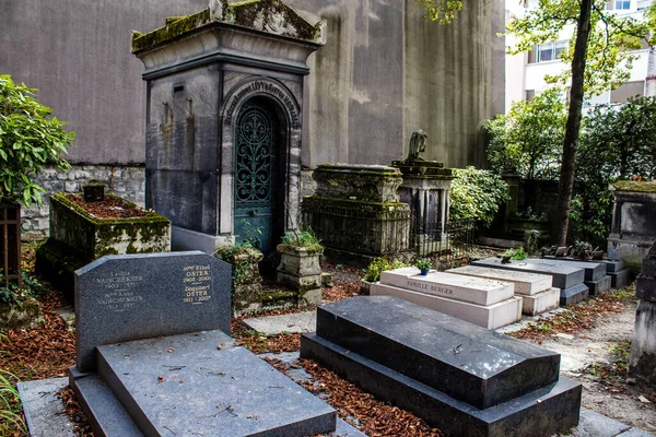 Paris France September 2022 Pere Lachaise Cemetery Largest Parisian Cemetery — стоковое фото