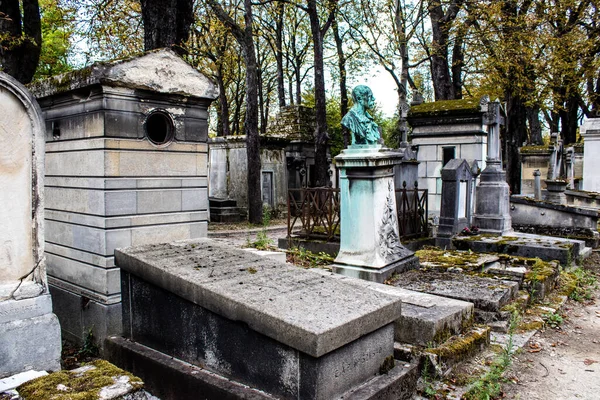 Paris France September 2022 Pere Lachaise Cemetery Largest Parisian Cemetery — стоковое фото