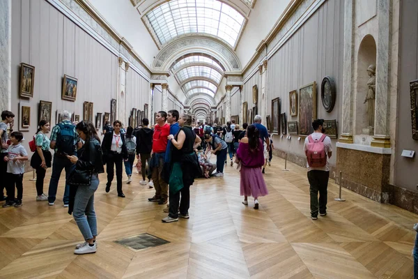 Paryż Francja Września 2022 Luwr Największe Muzeum Świecie Jest Kultowym — Zdjęcie stockowe